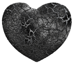 black stone heart